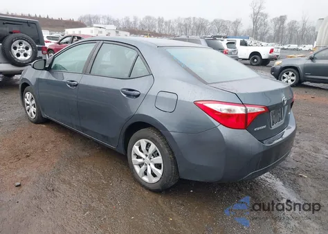 2016 Toyota Corolla Le из США, поврежденный, VIN 2T1BURHE3GC524714